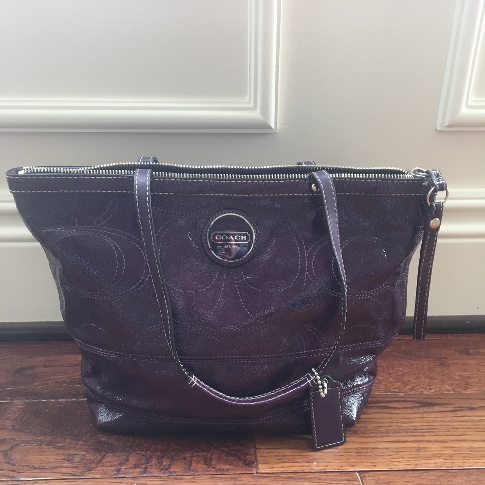 Purple Coach Satchel